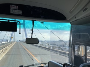中島新橋から工業地帯や大阪のまちを望む